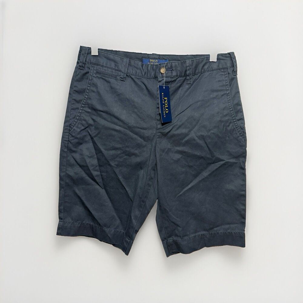 Polo Ralph Lauren Women’s 10” Chino Bermuda Shorts Size 2 Aviator Navy NWT